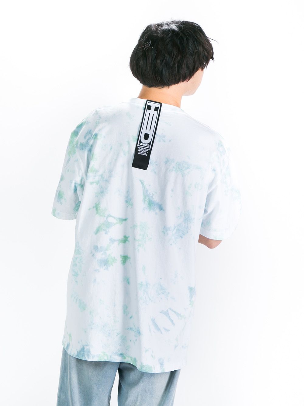 Infection warning Tie-dye Big Silhouette T-shirt