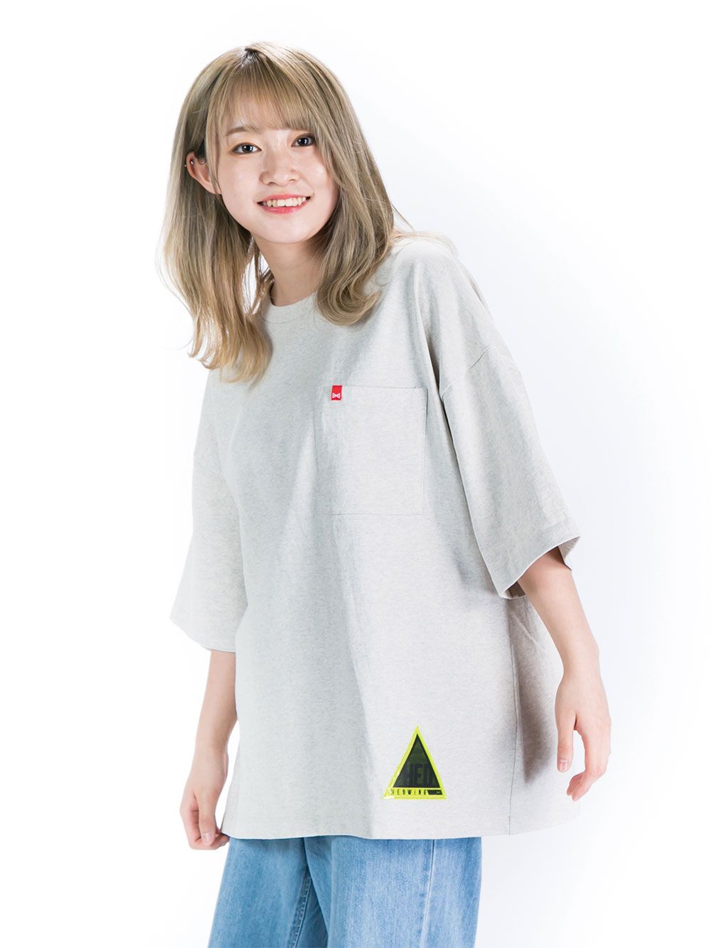 Crayon Flower Pocket T-shirt