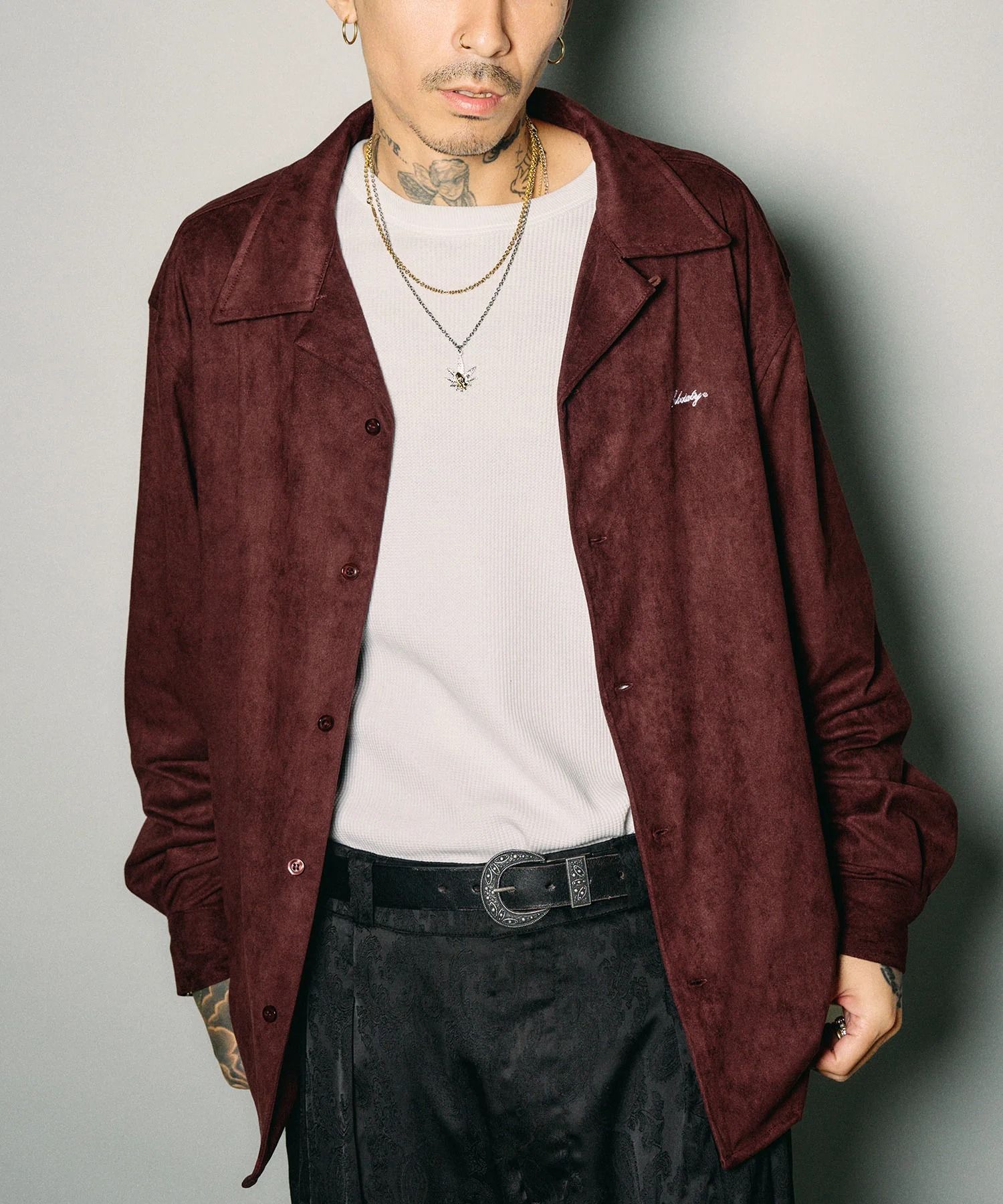 Essential faux suede shirt