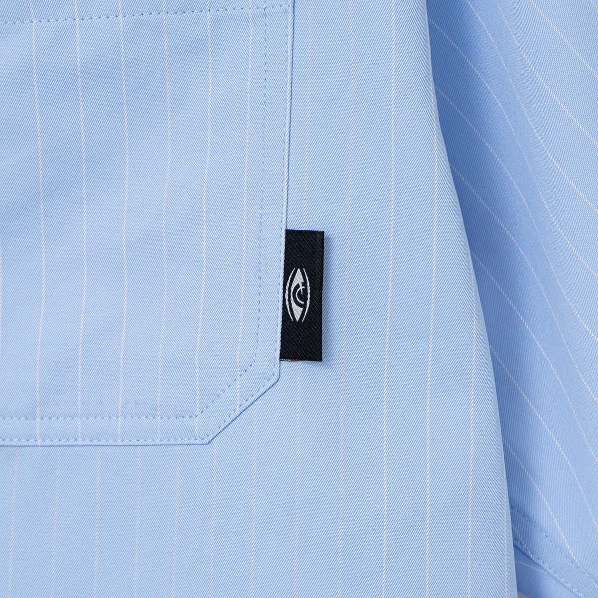 HELLO SECT STRIPE WORK-SHIRTS