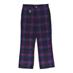 CHECK FLARE-PANTS