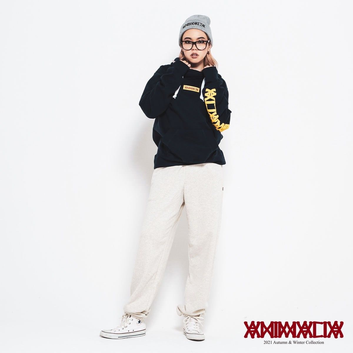 CROSS-NECK HEAVY OZ HOODIE