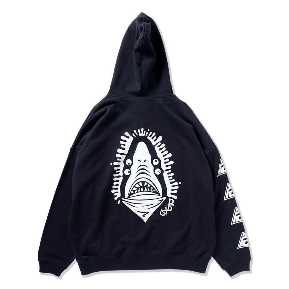 鮫人出没注意BIG.ZIPパーカ