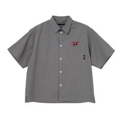 WINGED MONSTER SEERSUCKER CHECK SS-SHIRTS