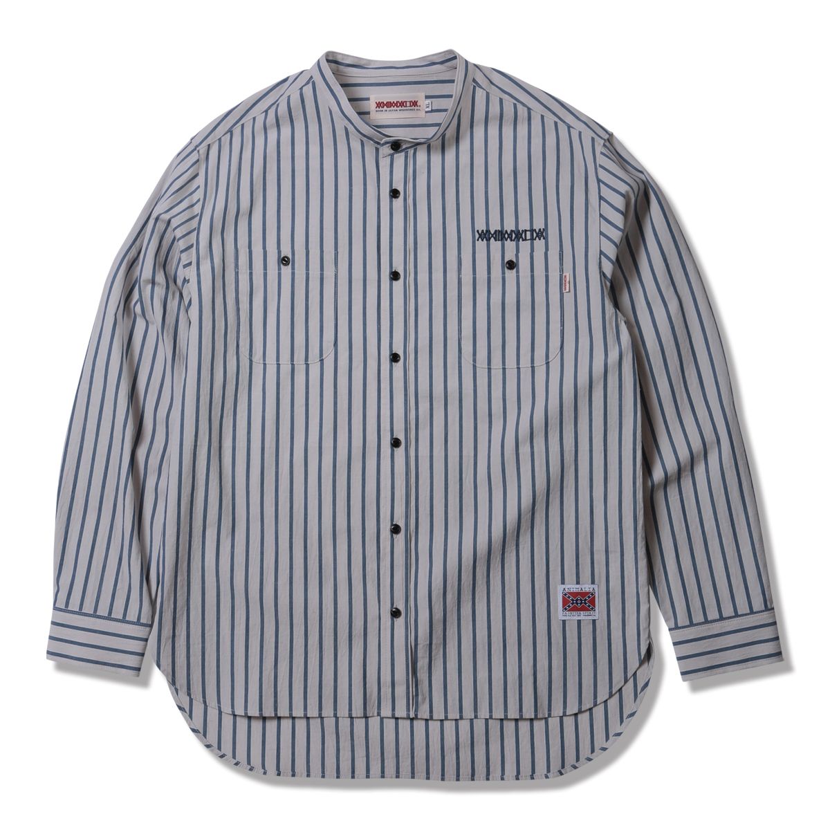 ANIMALIA - STAND COLLAR SHIRTS -Stripe | DOLL