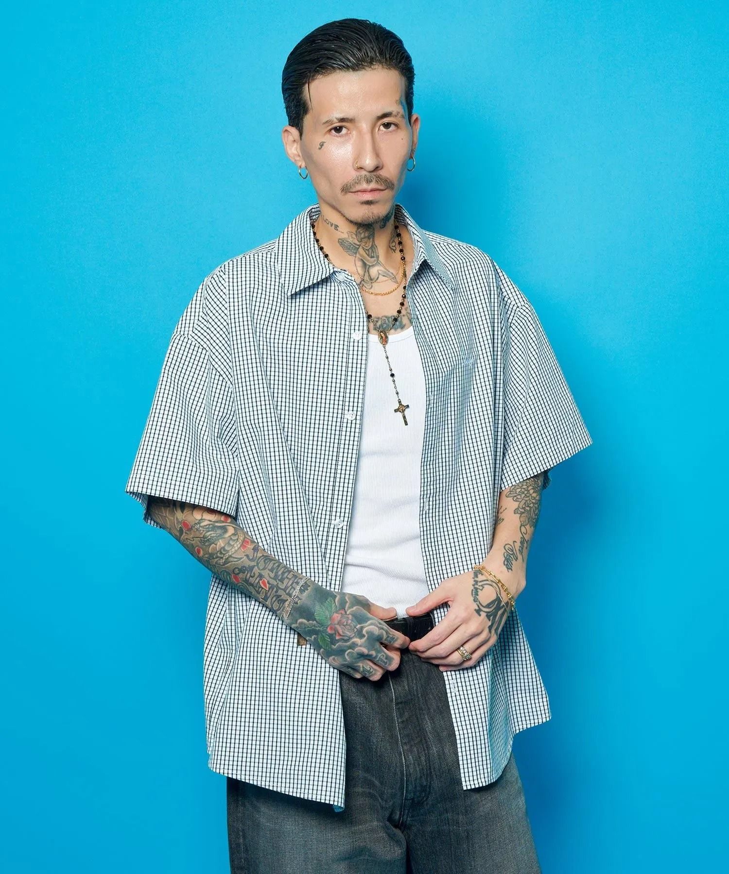 Essential mini check shirt