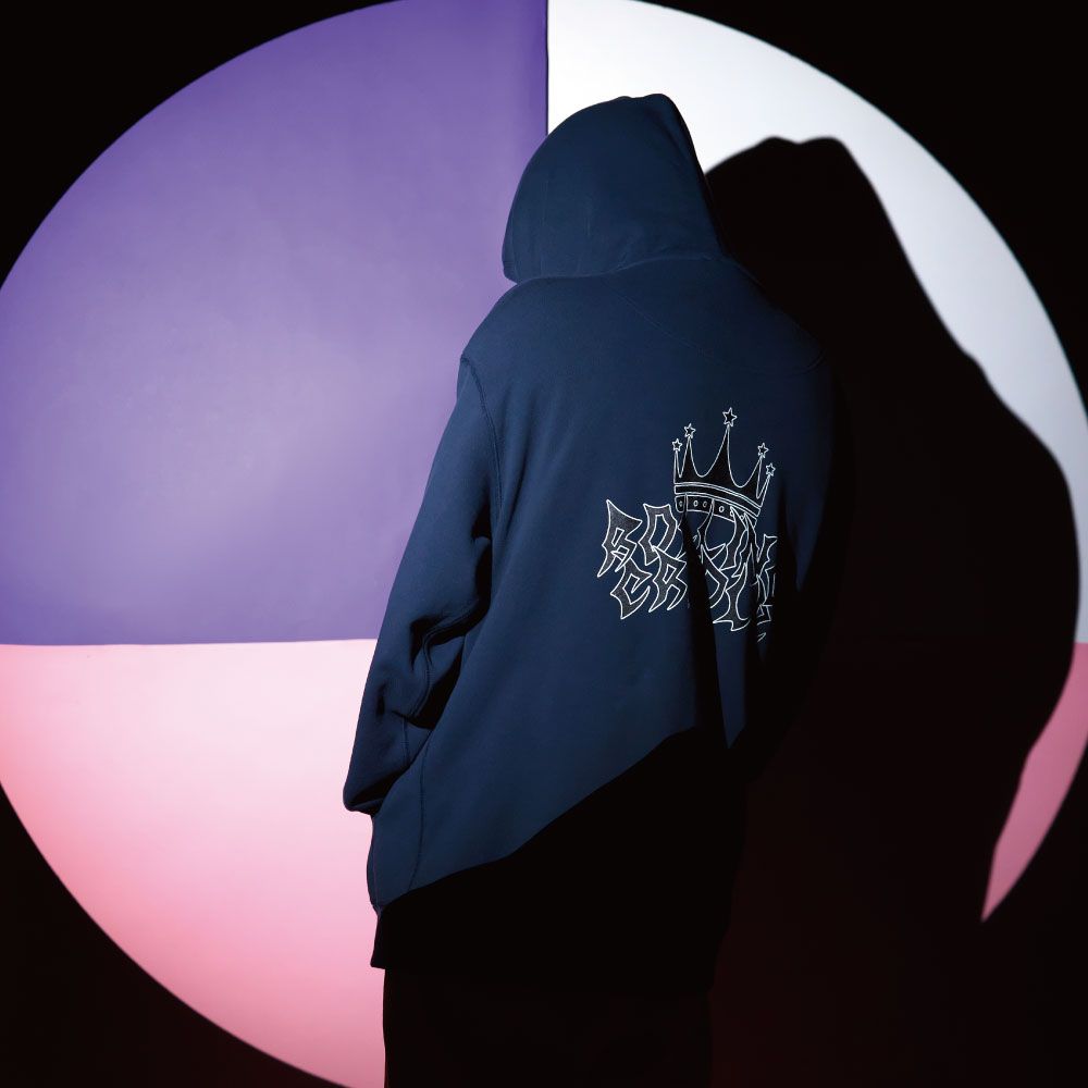CROWN LOGO ZIP-HOODIE
