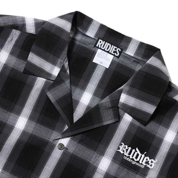 HOOK OPEN COLLAR CHECK-SHIRTS