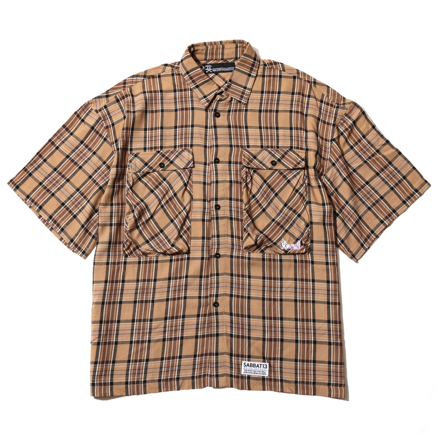 SPOOKY GIRL CHECK S/S SHIRTS