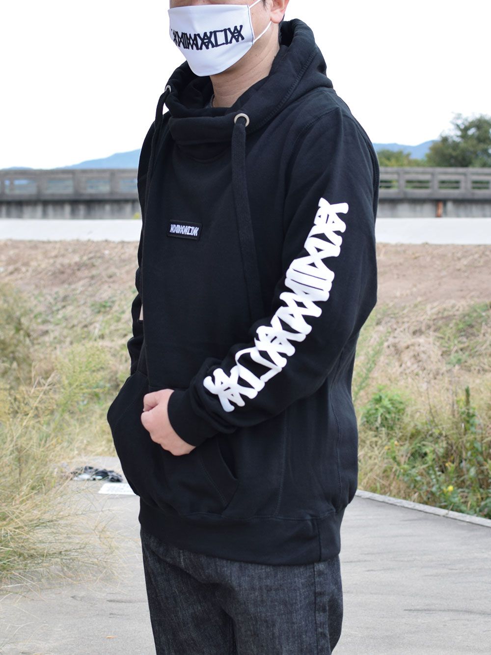 Cross-Neck Heavy Oz Hoodie