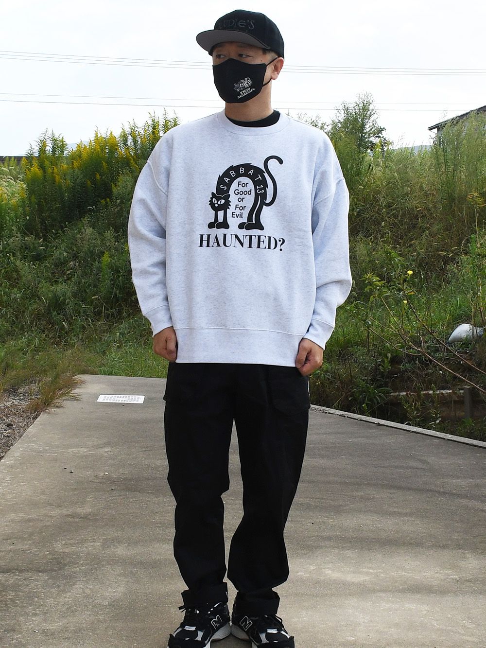 BLACK CAT BIG-SWEAT