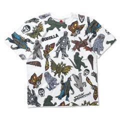 [PDSxGODZILLA] ゴジラ総柄TEE'21