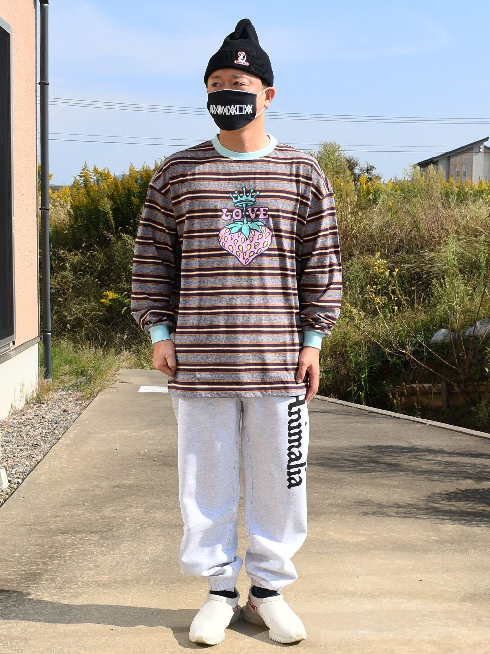 STRAWBERRY BORDER LONG-SLEEVE