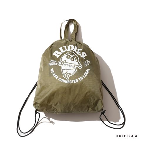 RUDIE'SxCRAYON SHINCHAN CIRCLEMOSH GYMSACK