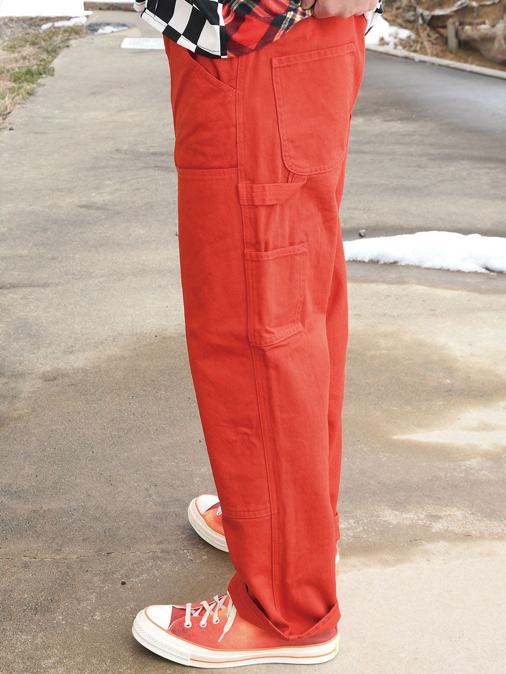 DYED PAINTER-PANTS
