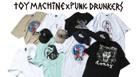 《TOY MACHINE ✖️ PUNK DRUNKERS》発売開始！