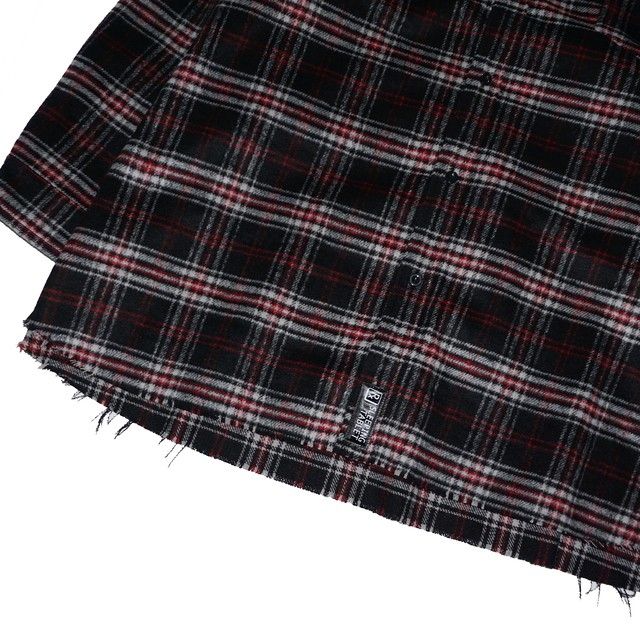STONE [ FRAYED HEM LOOSE SHIRTS ]