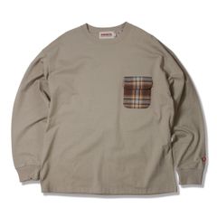 81.oz US  Cotton L/S -CHECK POCKET