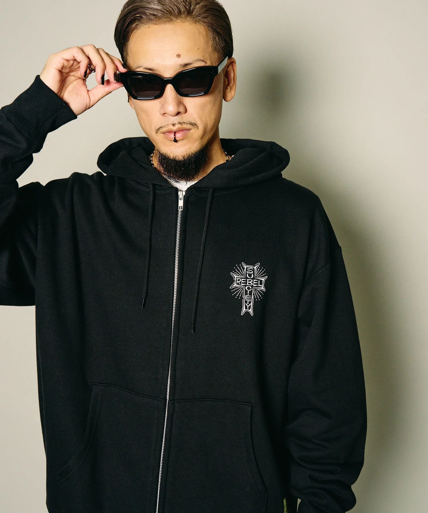 Rebel zip hoodie