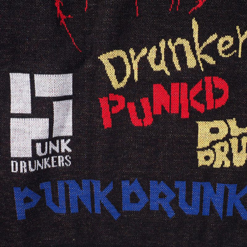PUNK DRUNKERS - ロゴいろいろニット | DOLL