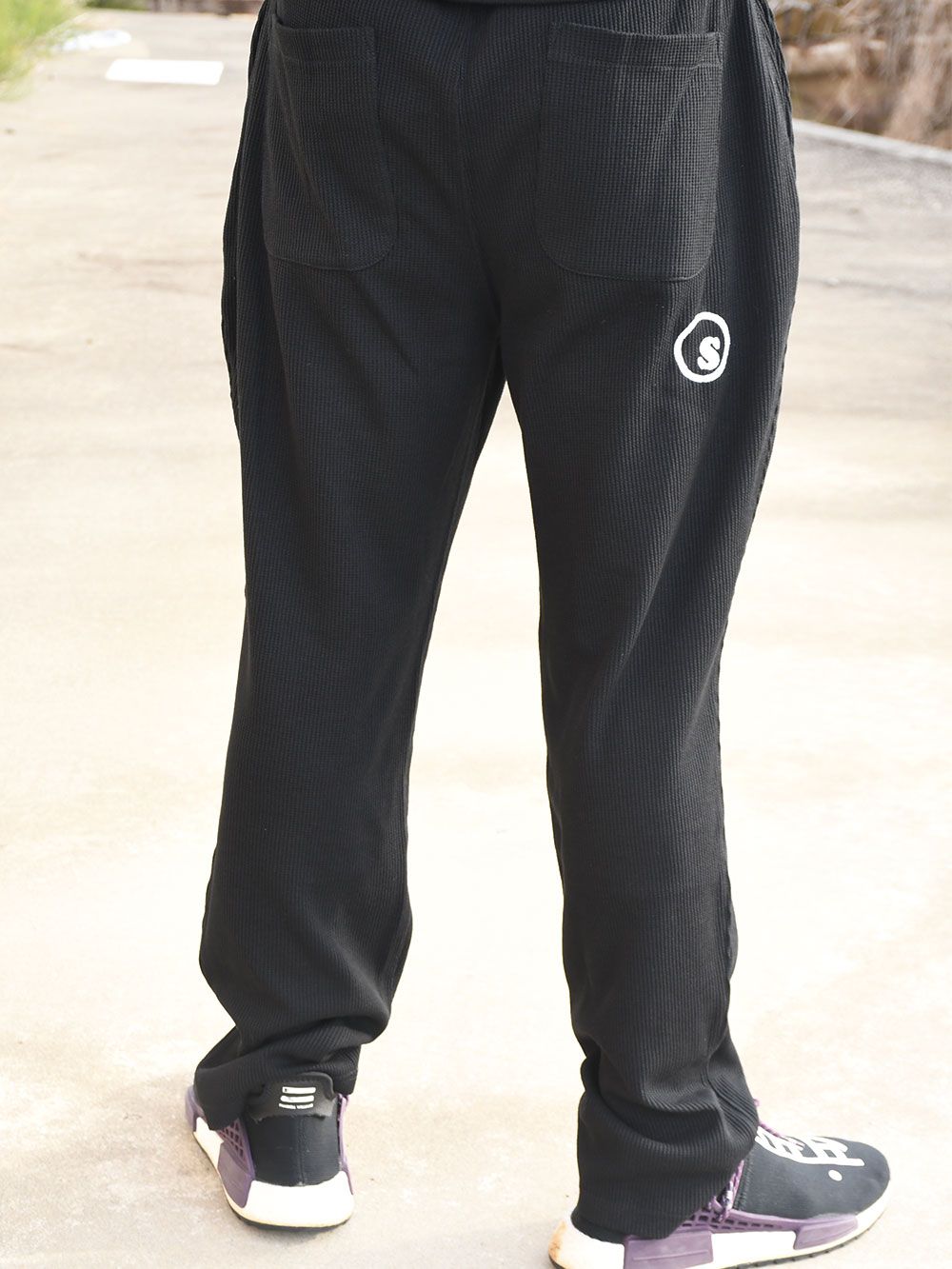 sd waffle relax pants