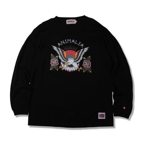 L/S Tee - Eagle & Roses