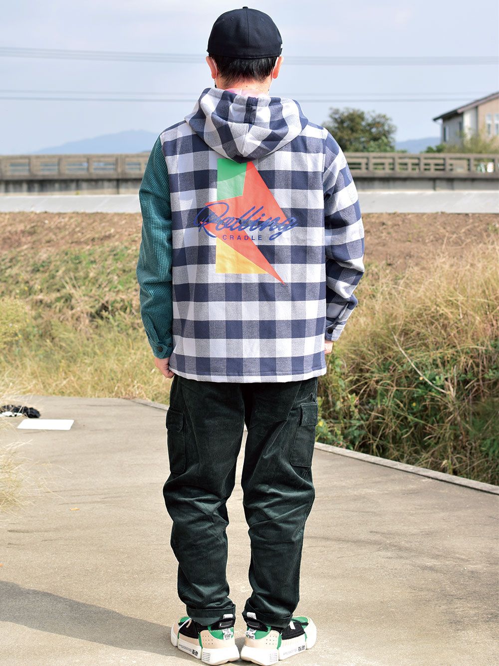 CHECK HOOD-JACKET