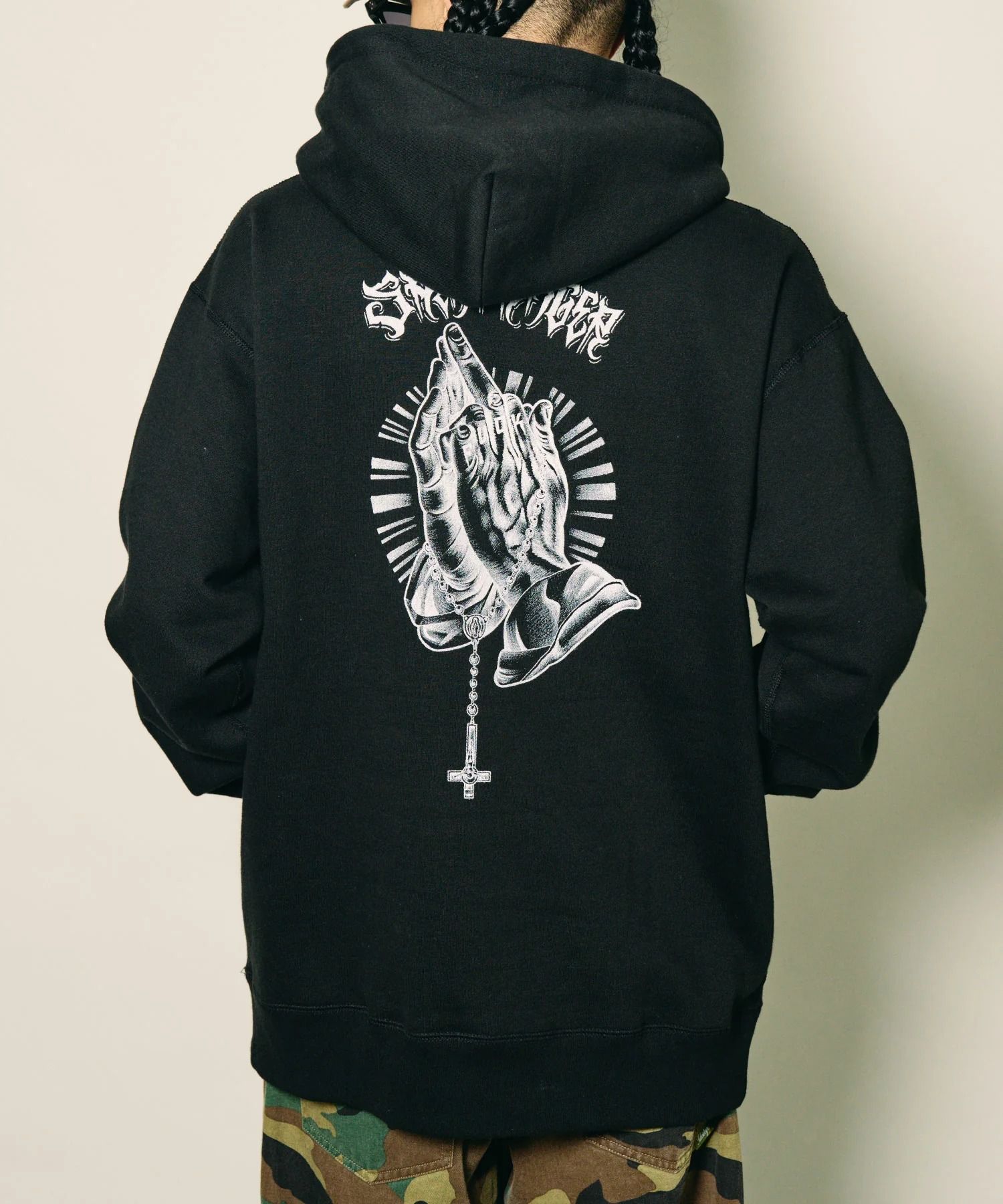 Fuckin' praying hands hoodie