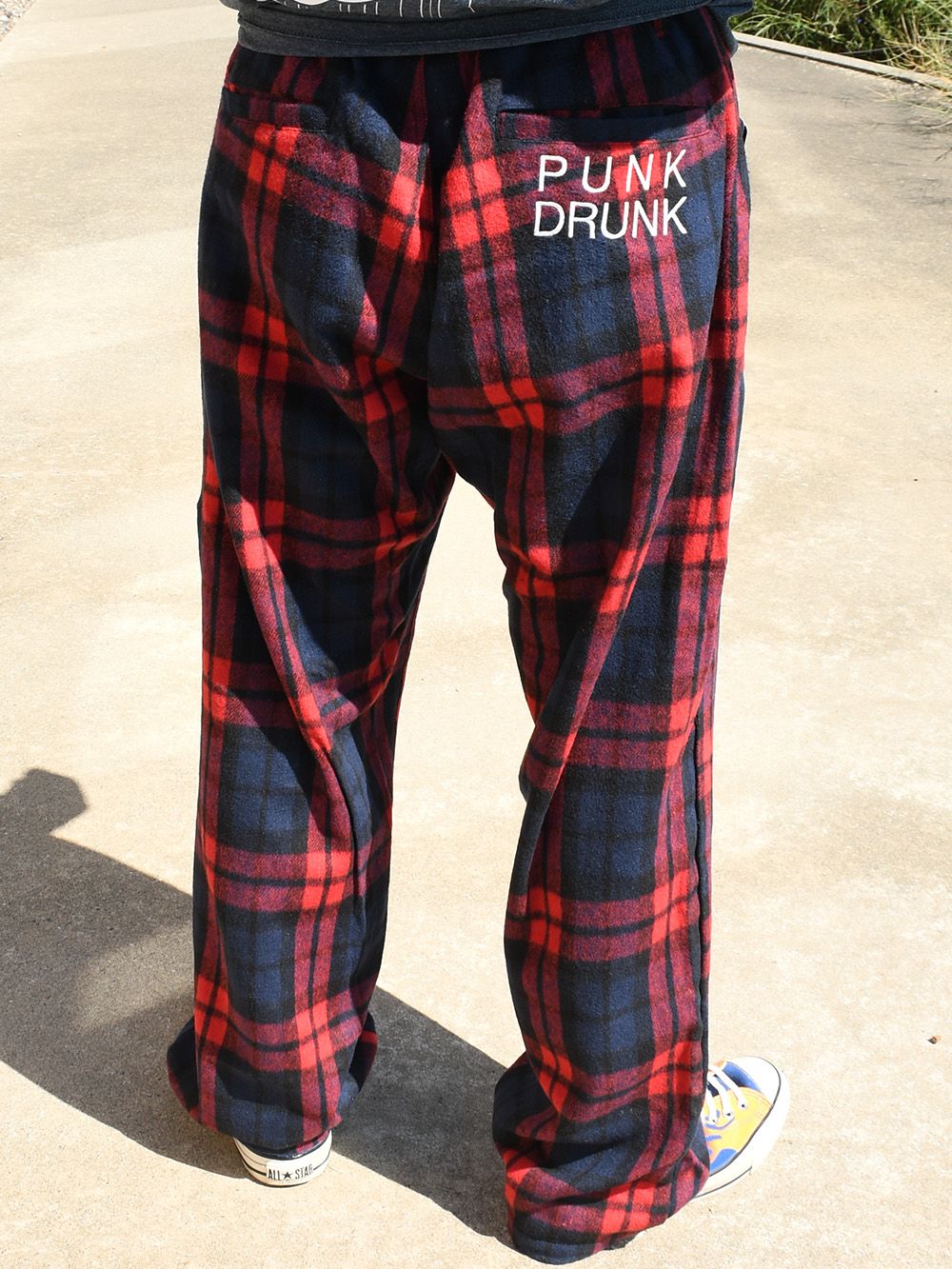 鮫人チェックシェフパンツ