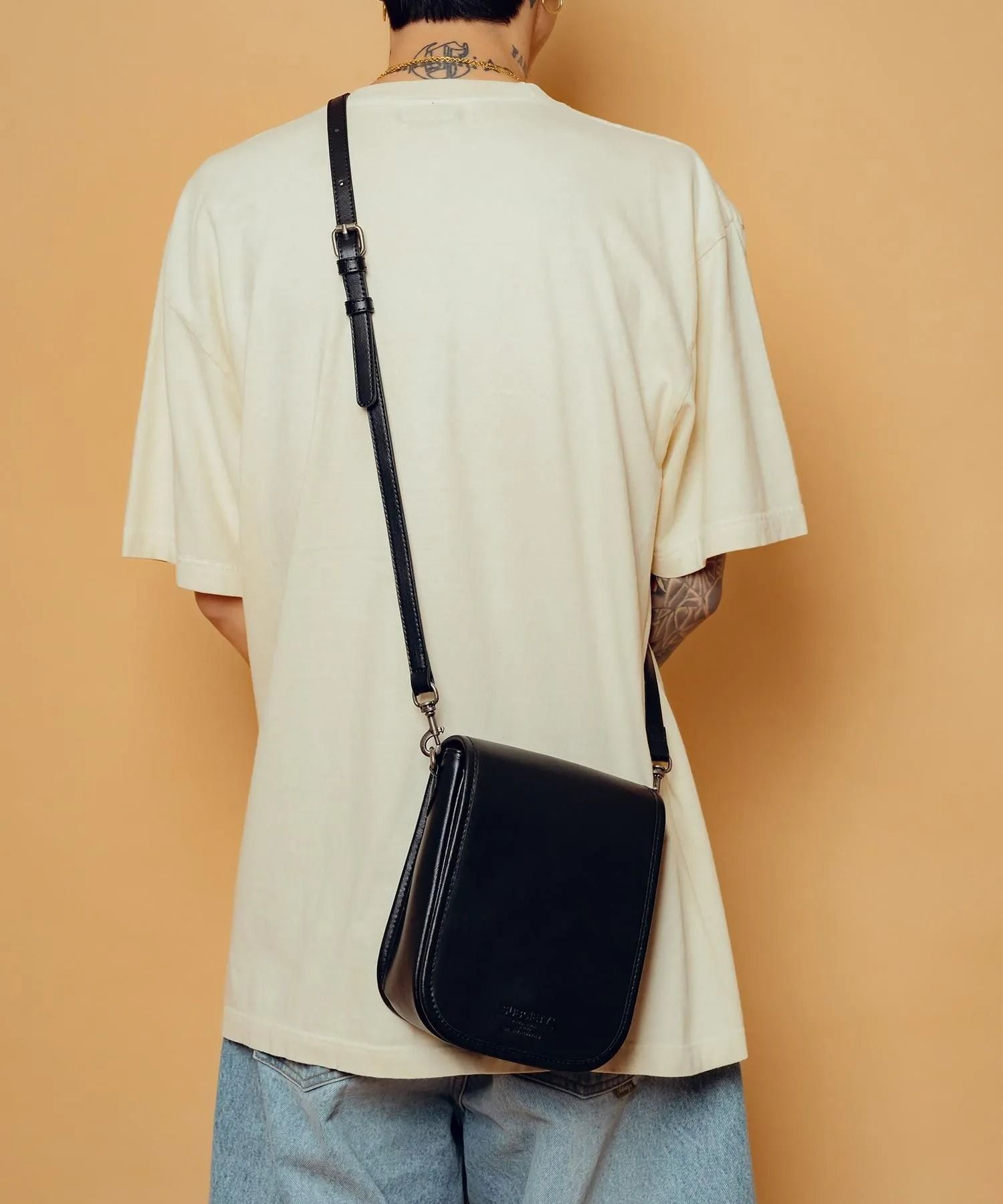 Leather mini hunting bag