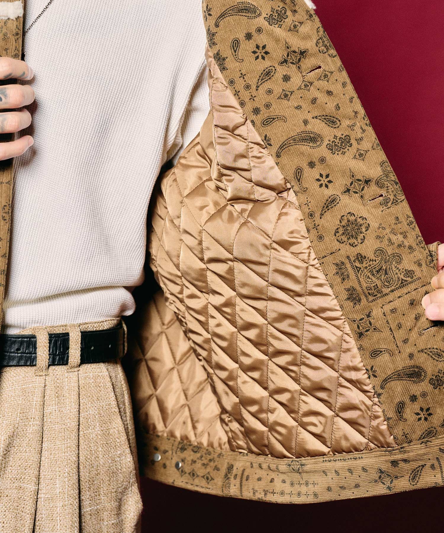 Bandanna corduroy ranch jacket