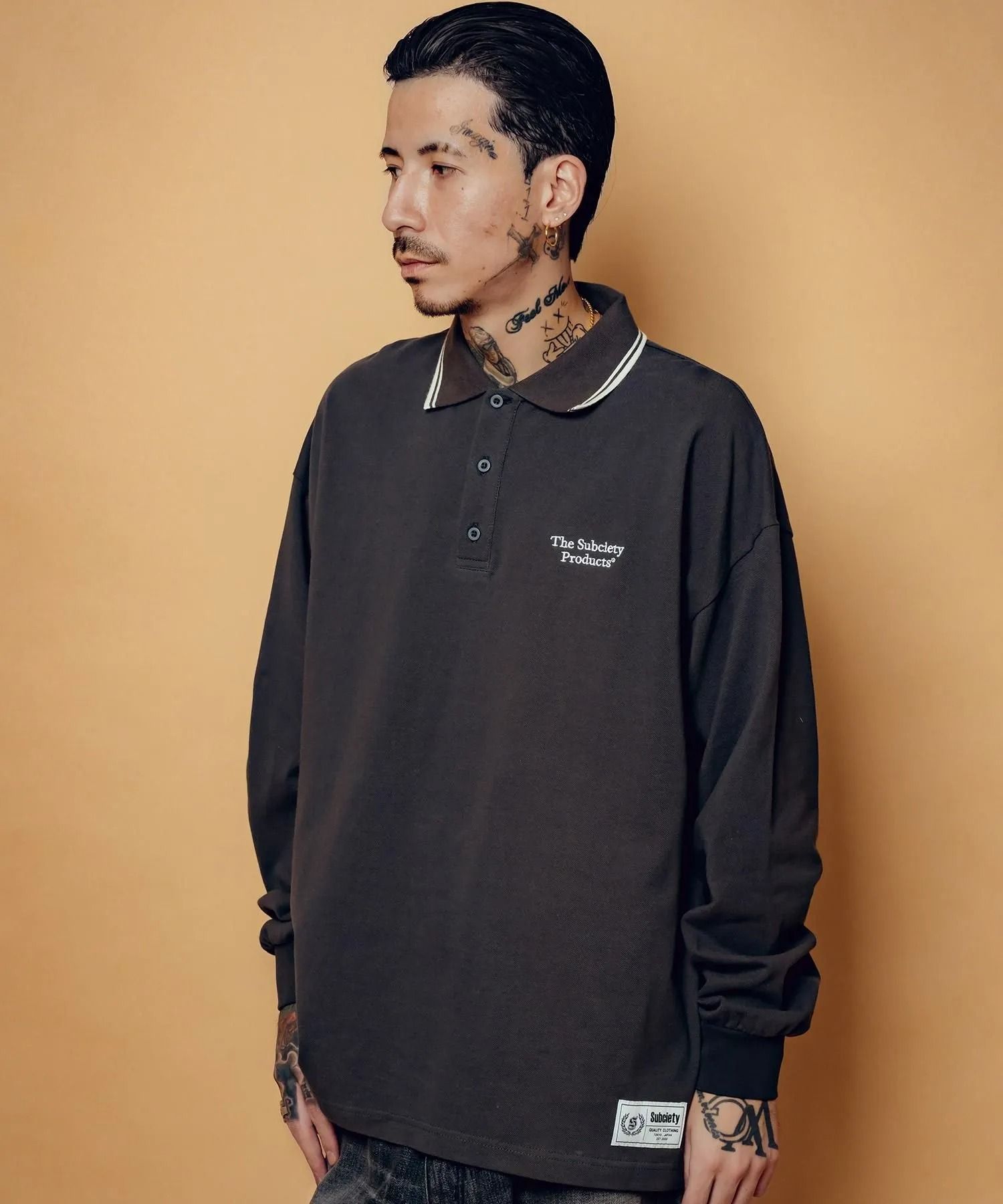 Seed stitch polo shirt