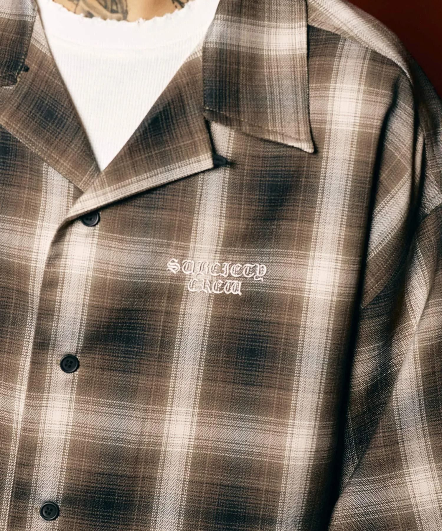 Ombre check shirt