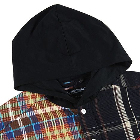 HOOD CHECK-SHIRT