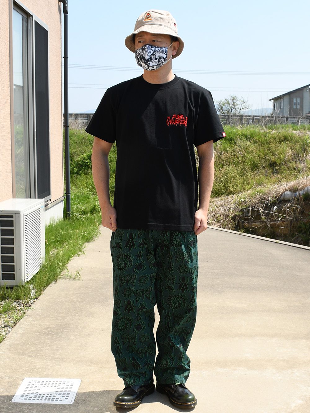 メタルロゴ刺繍TEE