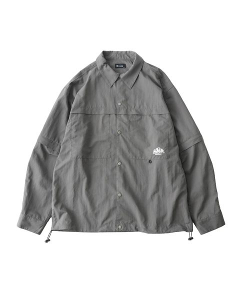 Detachable sleeve ripstop shirt