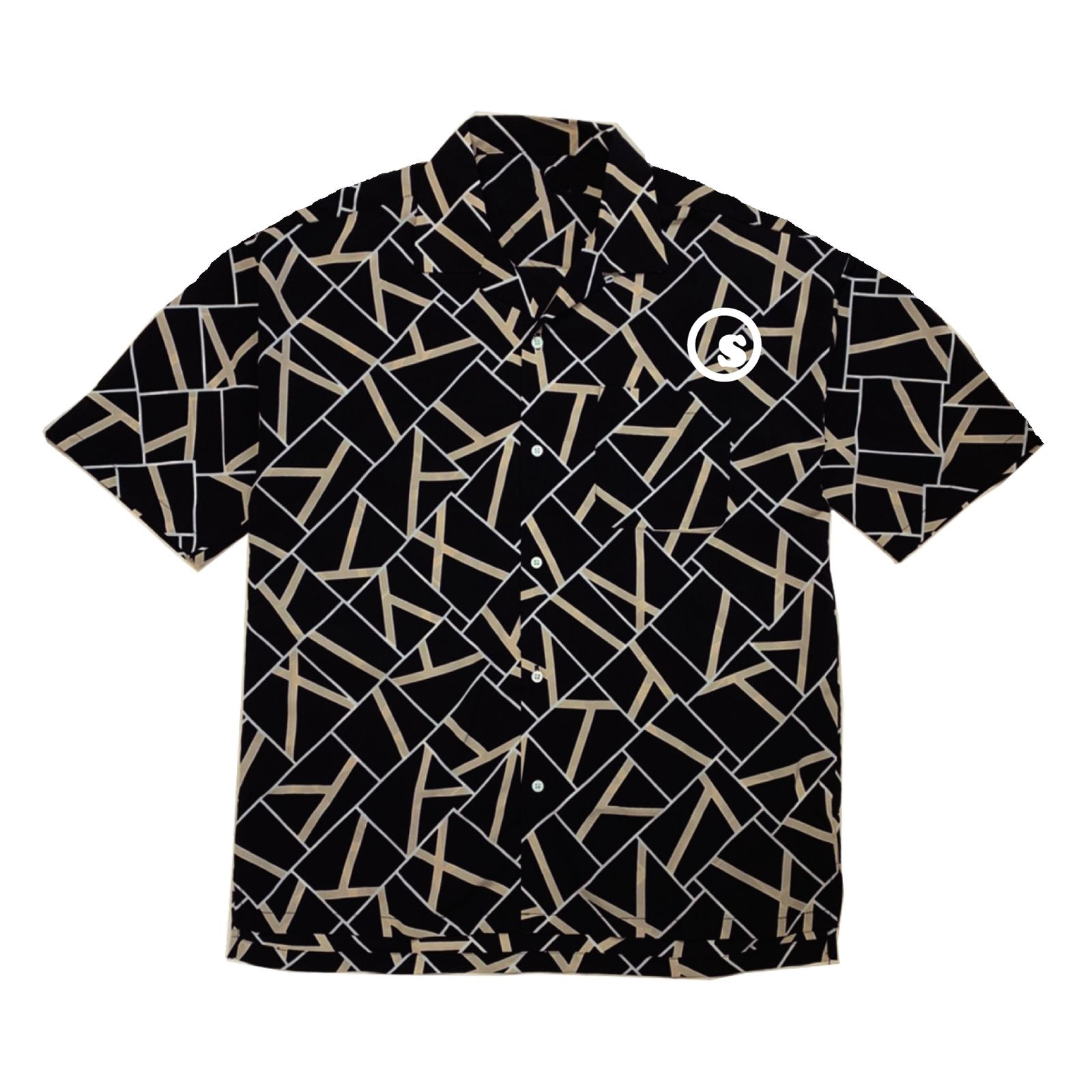Pattern open collar shirts