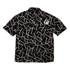 Pattern open collar shirts