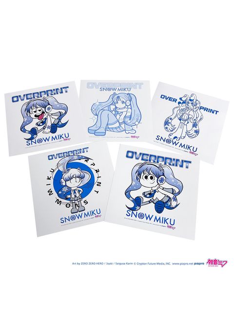 SNOW MIKU STICKER SET 5P SET