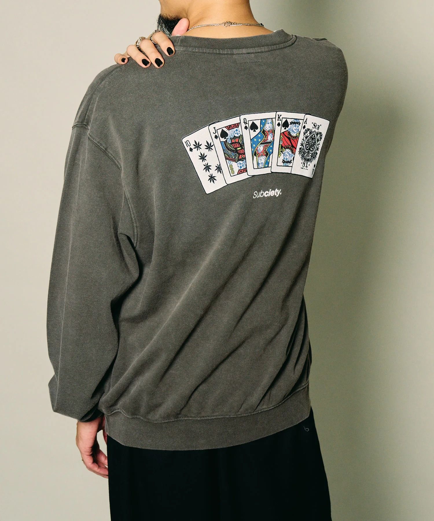 Fade wash sweat shirt