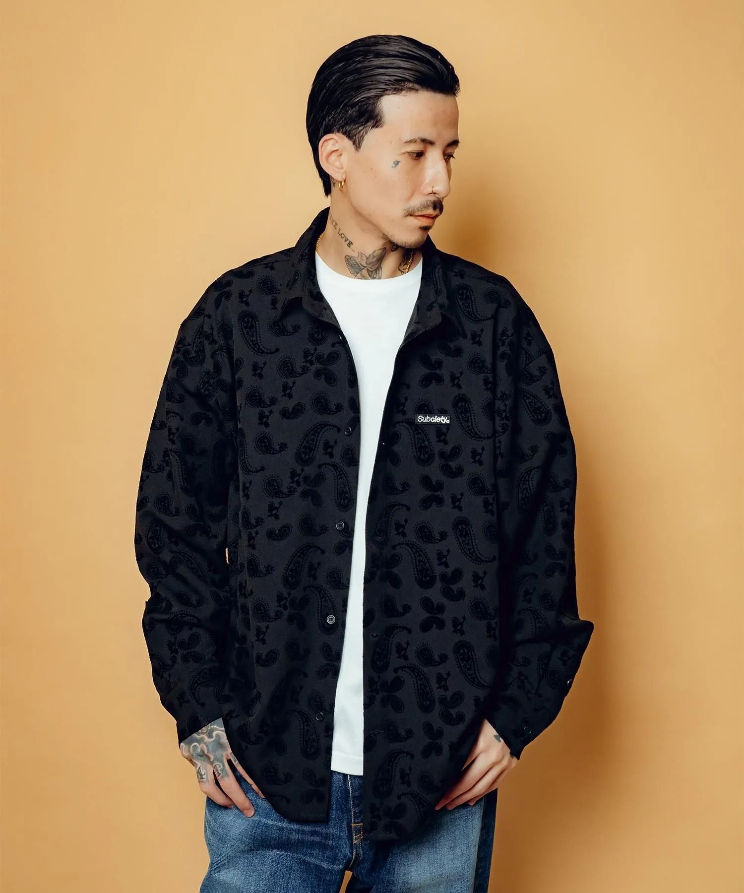 Flocky paisley shirt