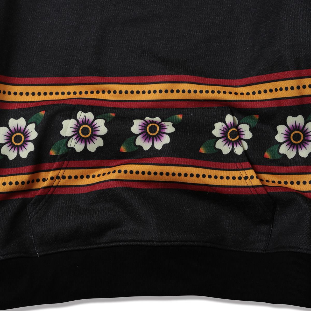 ATTERNED ALL OVER HOODIE : Vintage Flowers