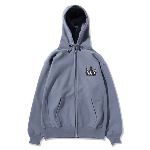 抜き足差し足ZIPパーカ