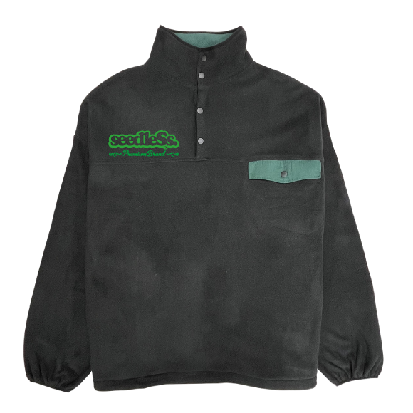 sd stand color over size fleeeece jkt