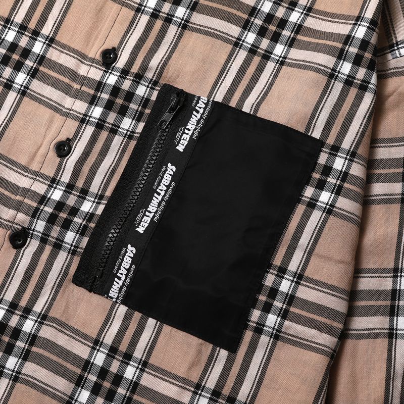 BLACK HEART CHECK-SHIRTS