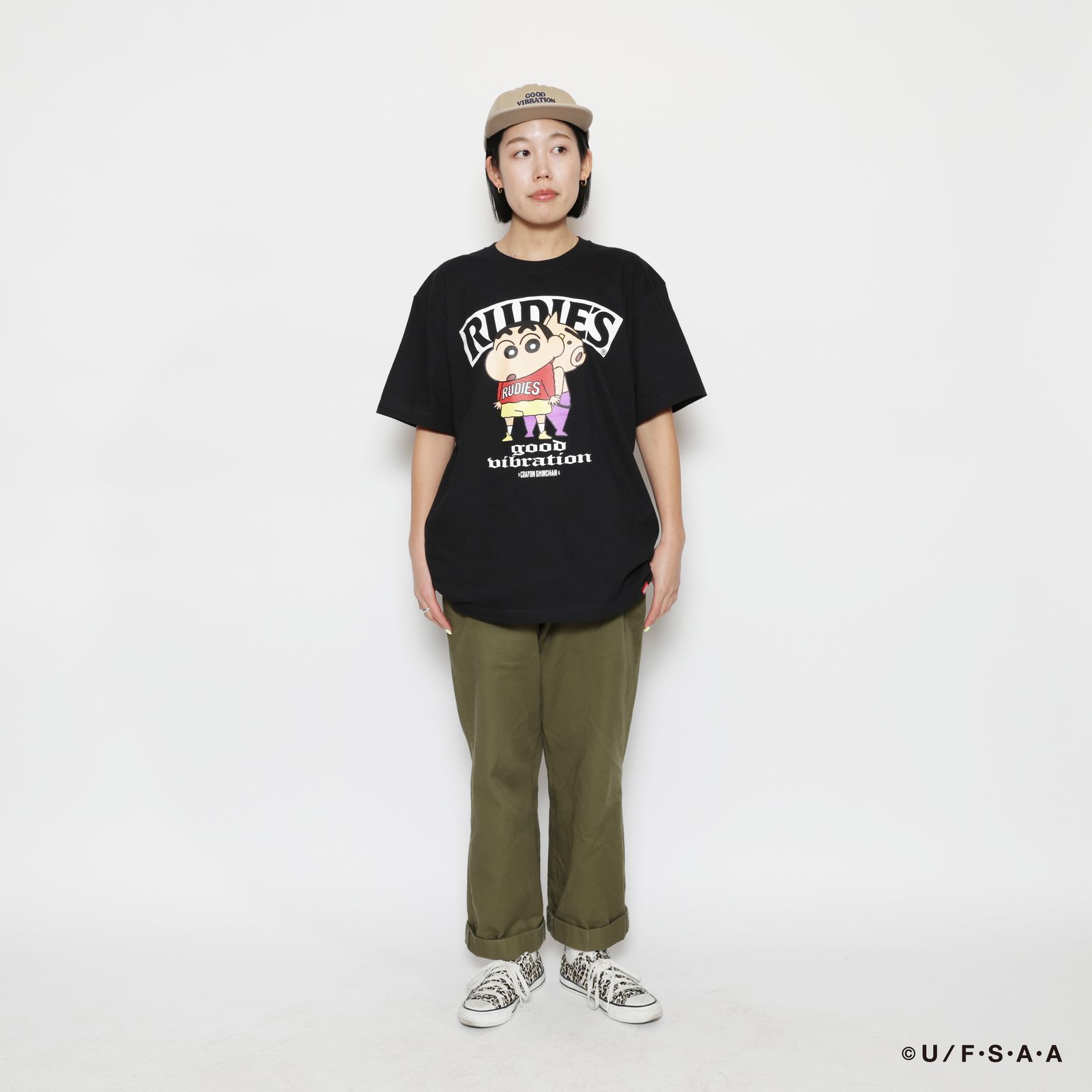 RUDIE'SxCRAYON SHINCHAN BACK TO BACK TEE