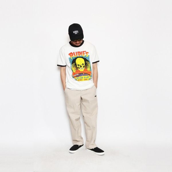 BUSTED SKULL RINGER-TEE