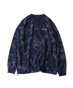 Henry neck waffle L/S