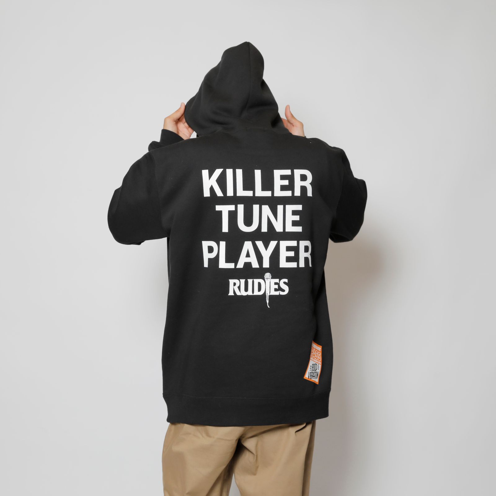 MICROPHONE SLICK HOOD-SWEAT