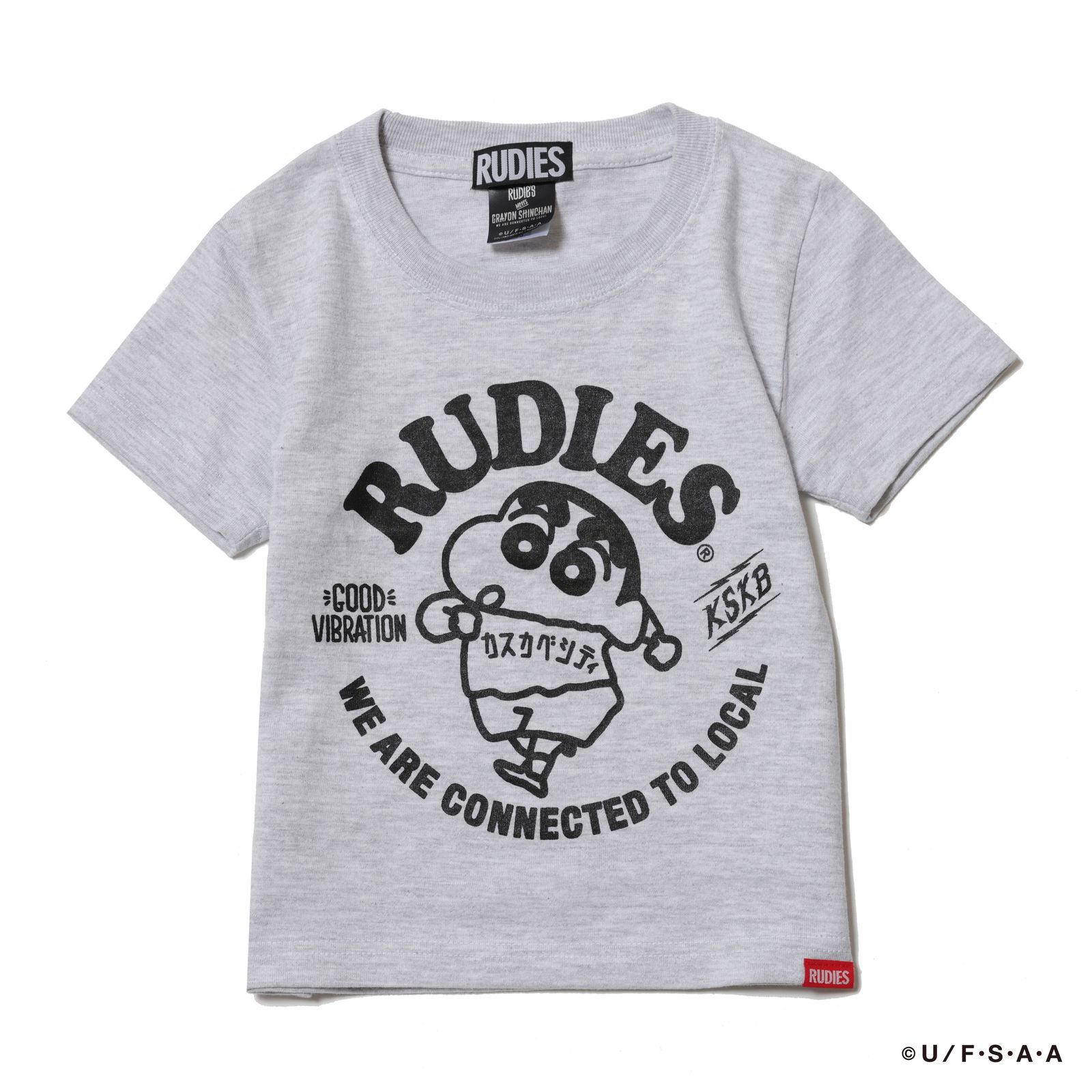 RUDIE'SxCRAYON SHINCHAN CIRCLEMOSH KIDS TEE